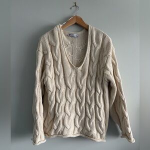 ZARA Oversized Chunky Cotton Knit